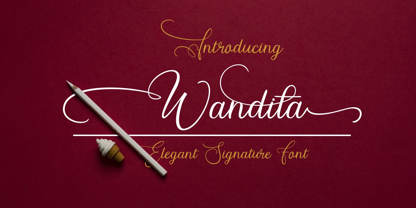 Example font Wandita #8
